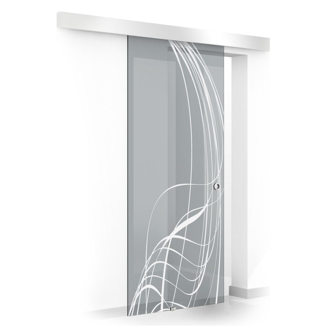 Sliding glass door, interior Glass door #Grey