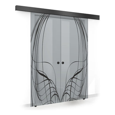 Sliding glass door, interior Glass door #Grey