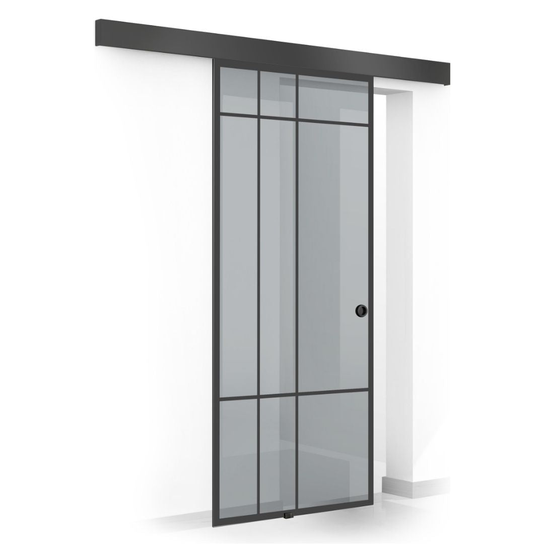 Sliding glass door, interior Glass door #Grey
