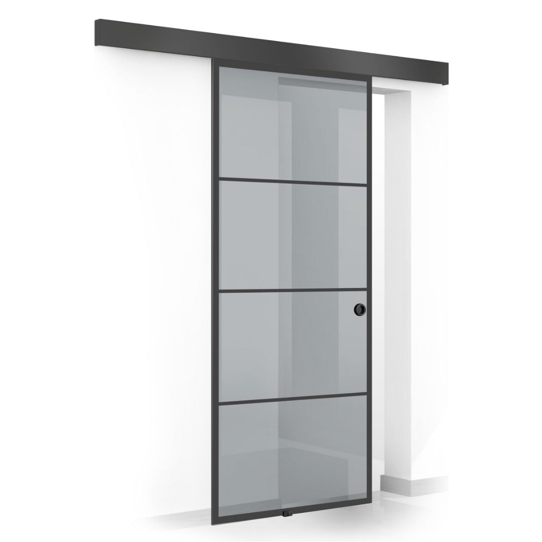 Sliding glass door, interior Glass door #Grey