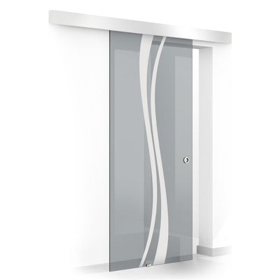 Sliding glass door, interior Glass door #Grey