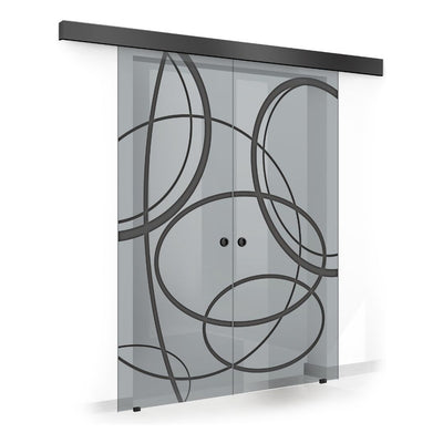 Sliding glass door, interior Glass door #Grey