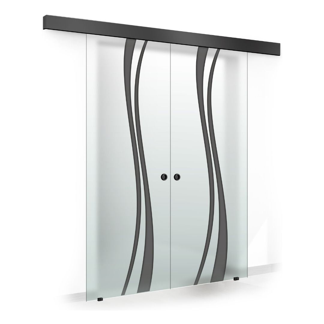 Sliding glass door, interior Glass door #Satiné