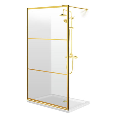 Shower Screens Walk-in, Black Shower Wall, #Clear #Crystal Clear