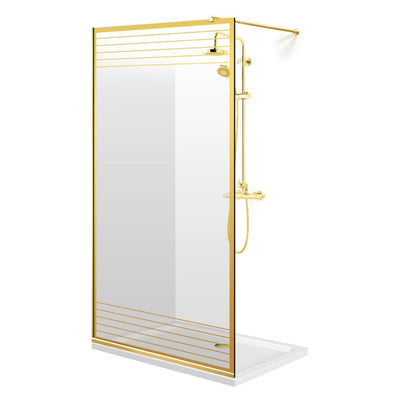 Shower Screens Walk-in, Black Shower Wall, #Clear #Crystal Clear