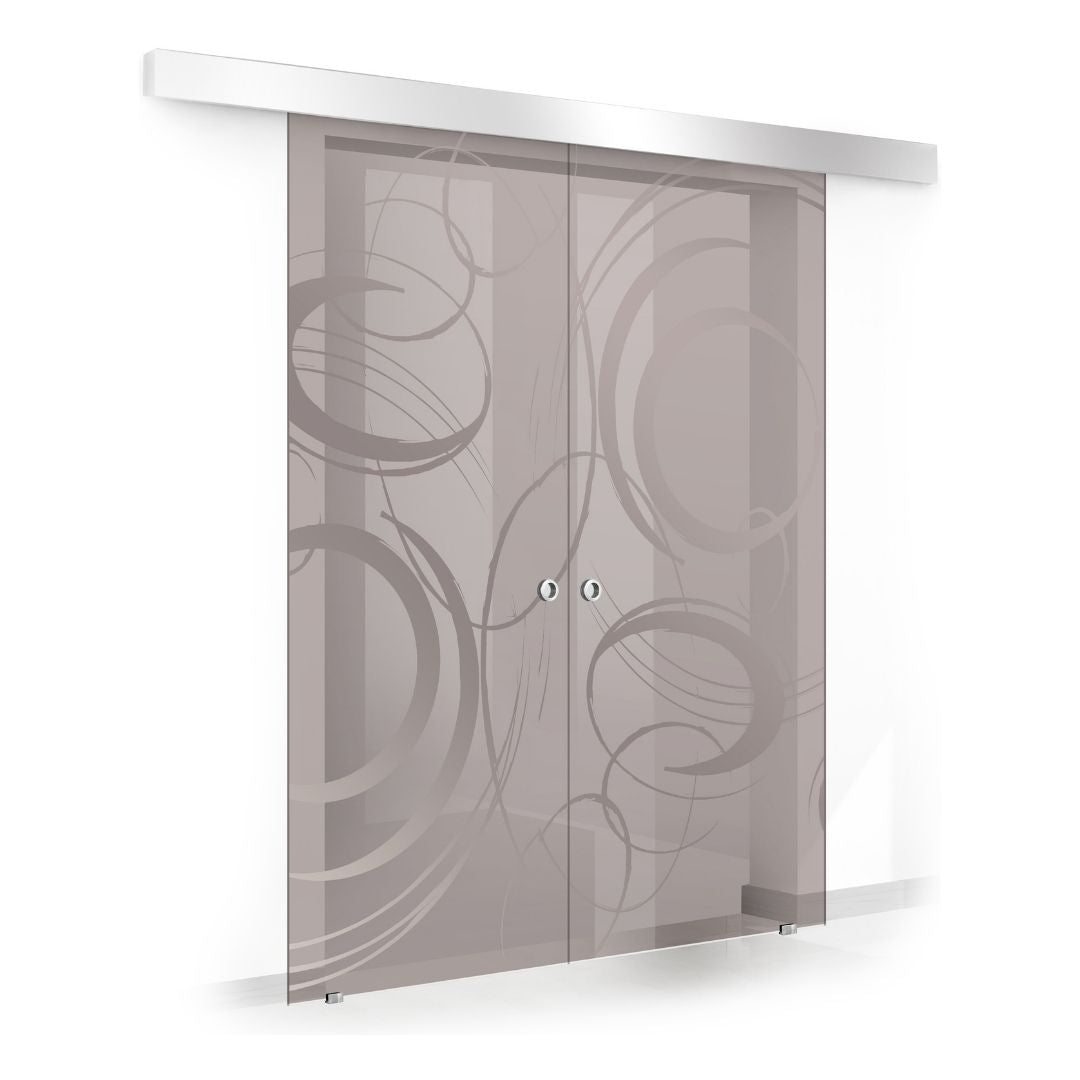 Sliding glass door, interior Glass door #Bronze