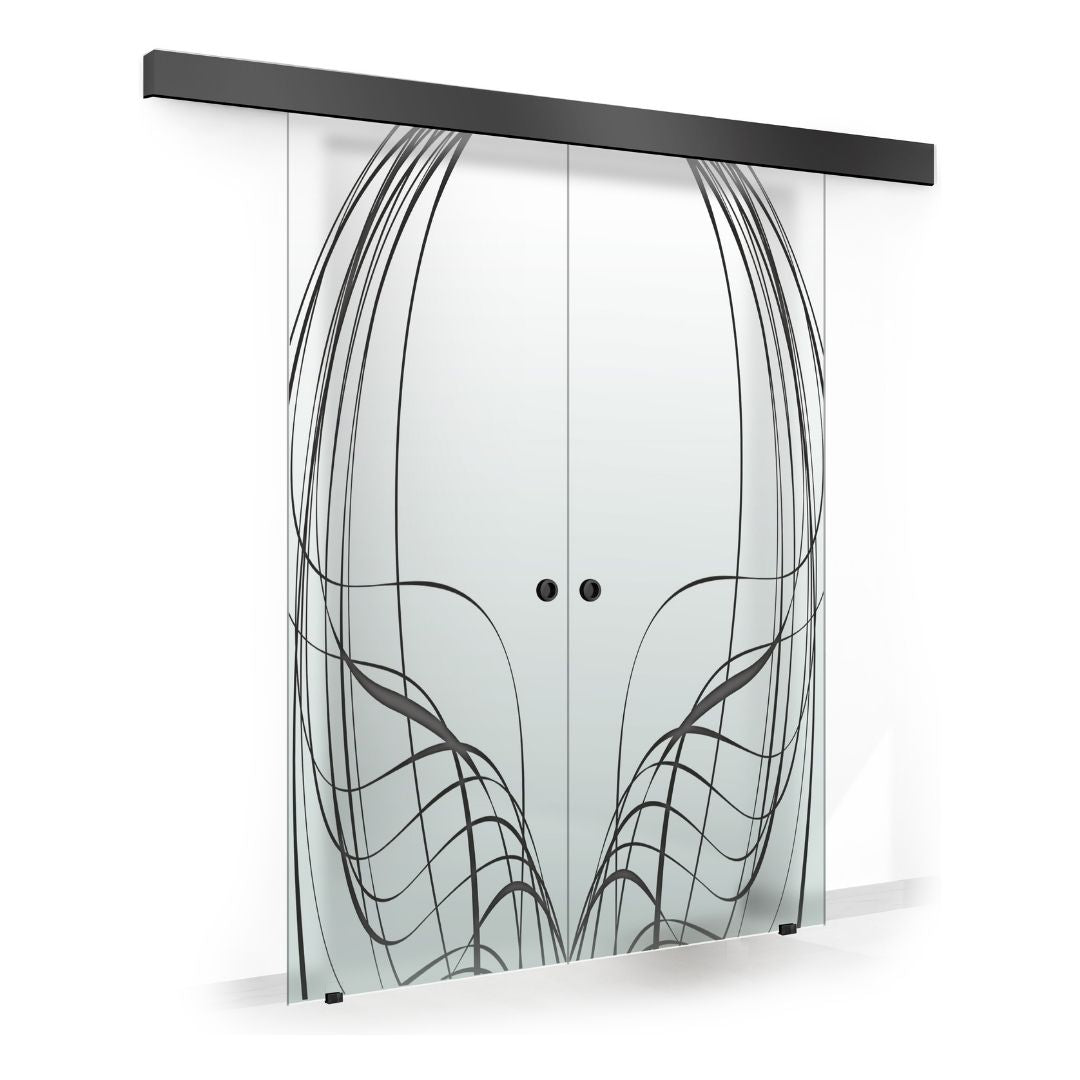 Sliding glass door, interior Glass door #Satiné