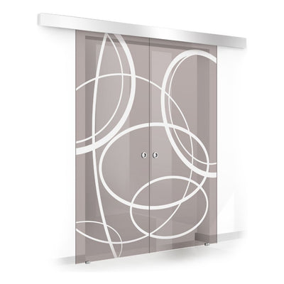 Sliding glass door, interior Glass door #Bronze