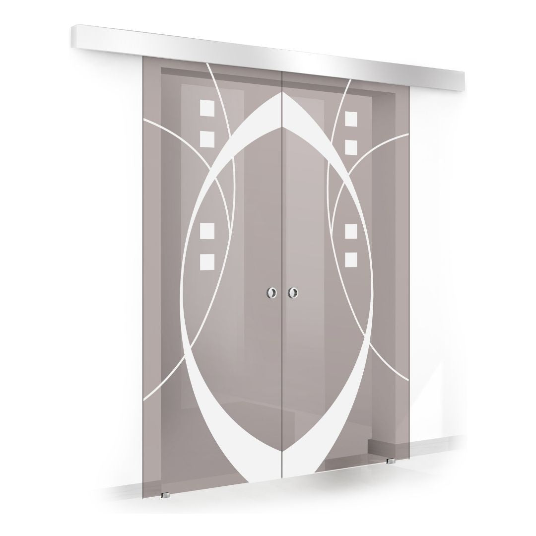 Sliding glass door, interior Glass door #Bronze