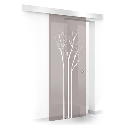 Sliding glass door, interior Glass door #Bronze