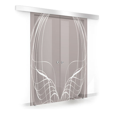Sliding glass door, interior Glass door #Bronze