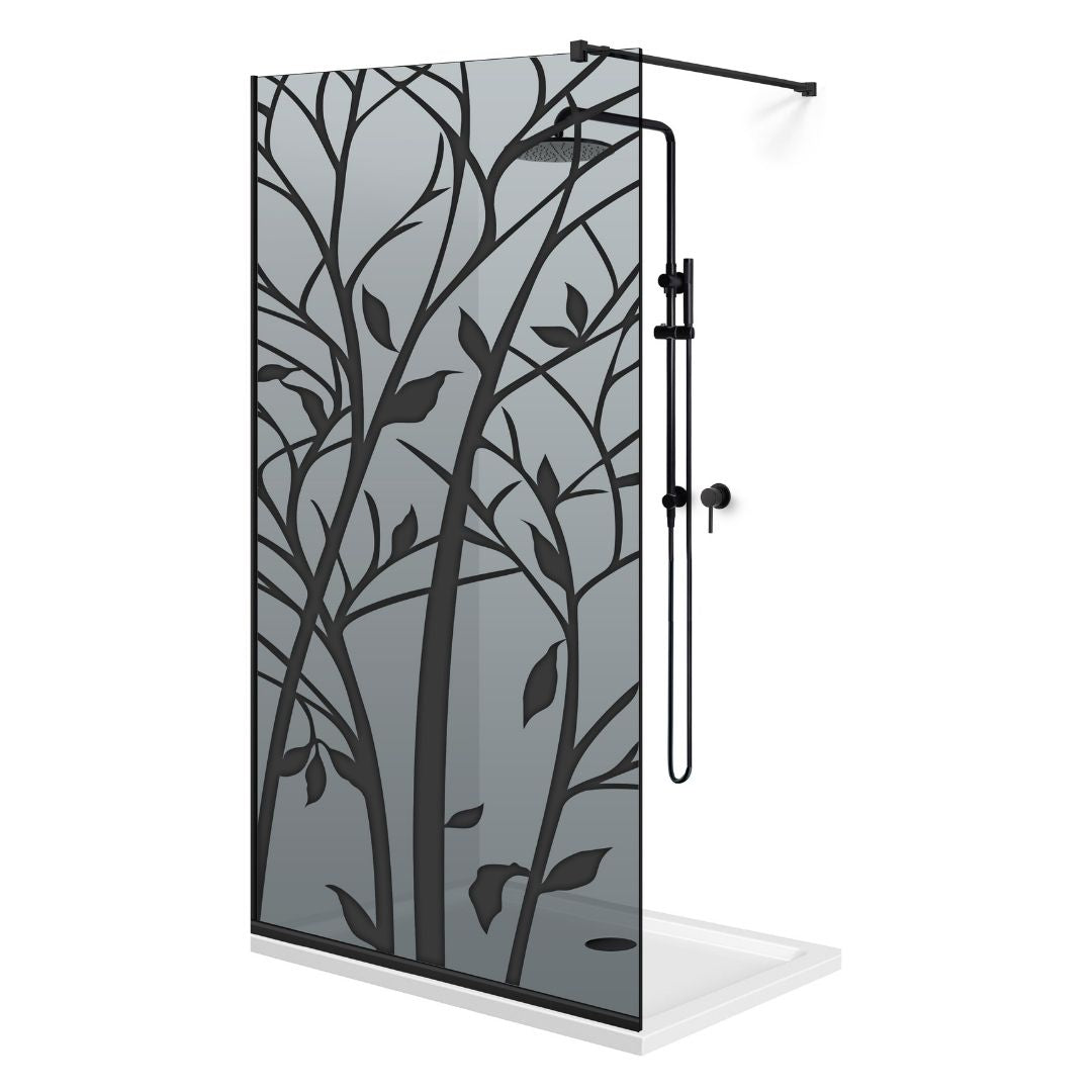 Shower Screens Walk-in, Black shower wall, #Grey #Grey