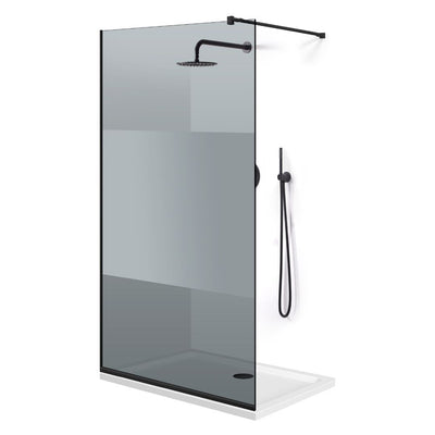 Shower Screens Walk-in, Black shower wall, #Grey #Grey