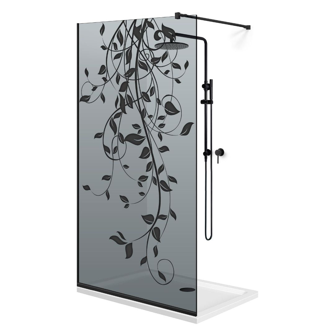 Shower Screens Walk-in, Black shower wall, #Grey #Grey