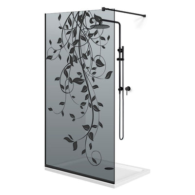 Shower Screens Walk-in, Black shower wall, #Grey #Grey