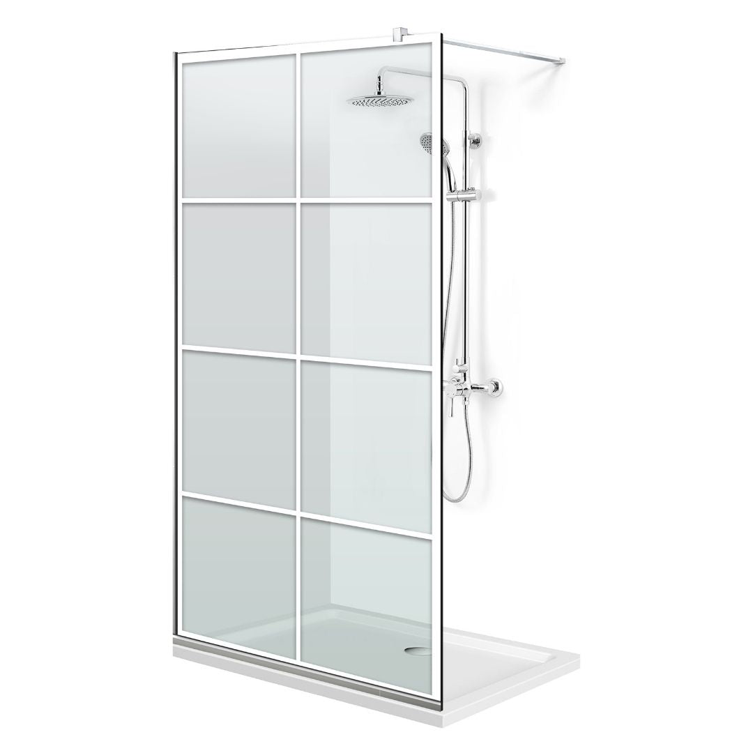 Shower Screens Walk-in, Black Shower Wall, #Clear #Crystal Clear