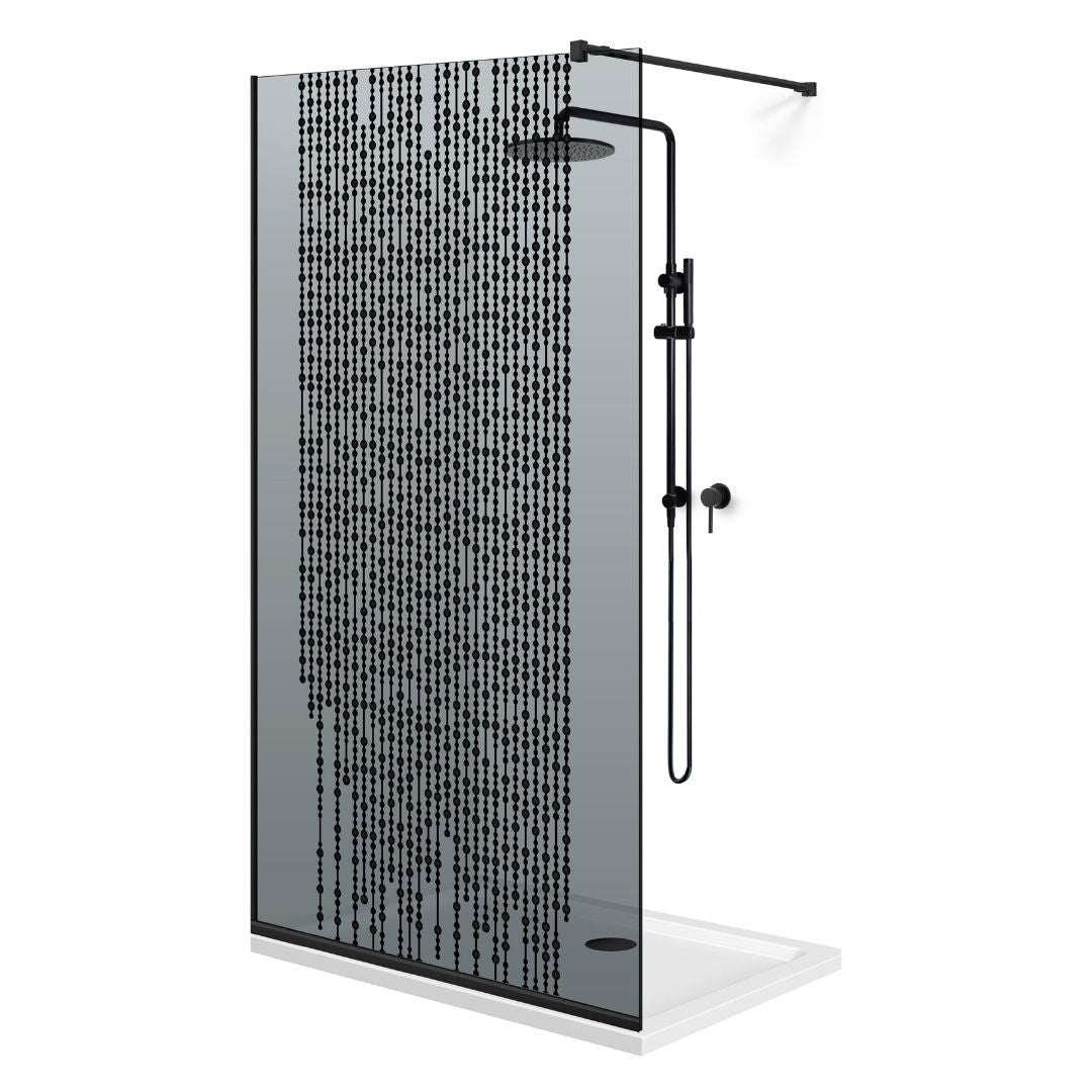 Shower Screens Walk-in, Black shower wall, #Grey #Grey