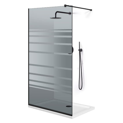 Shower Screens Walk-in, Black shower wall, #Grey #Grey