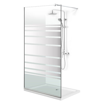 Shower Screens Walk-in, Black Shower Wall, #Clear #Crystal Clear