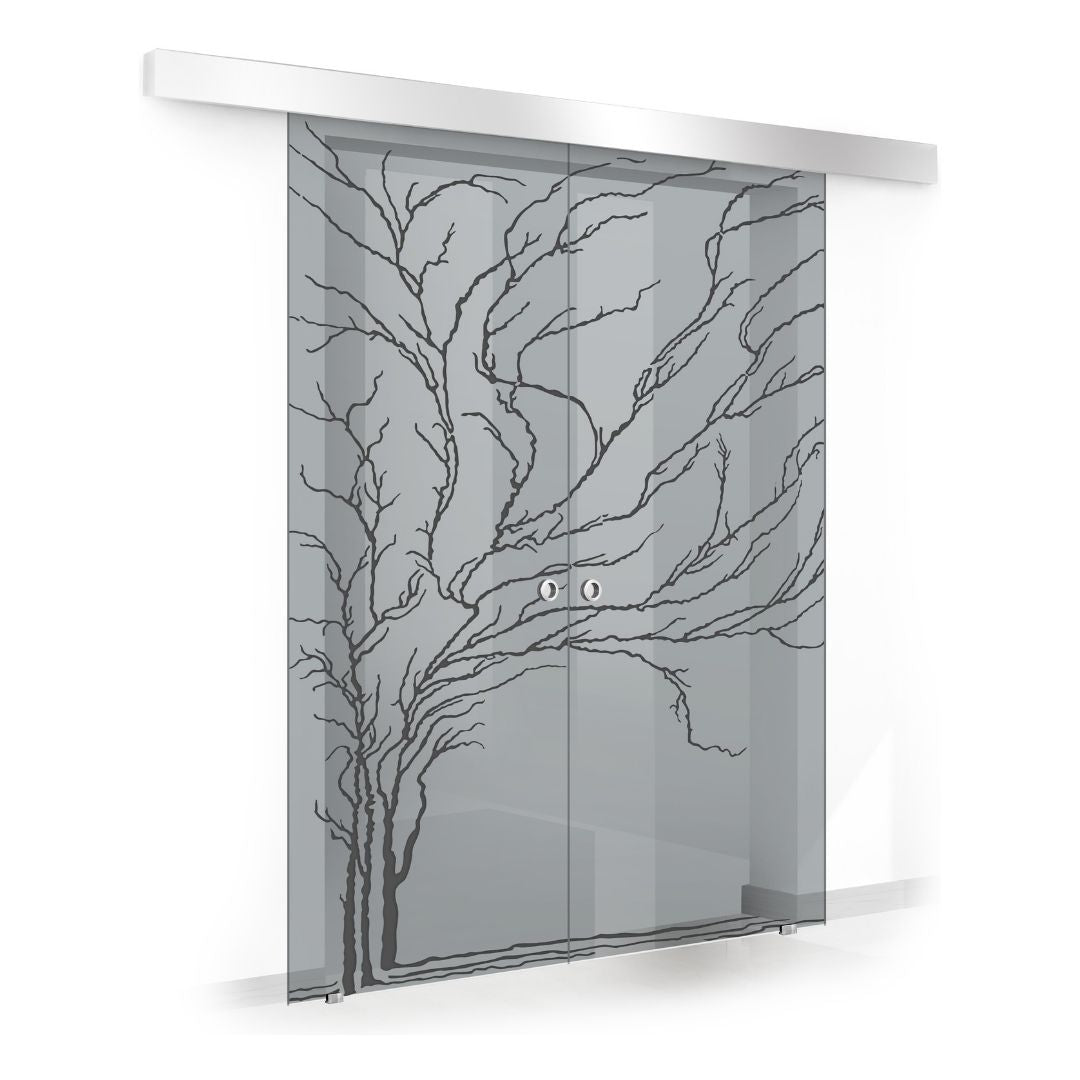 Sliding glass door, interior Glass door #Grey