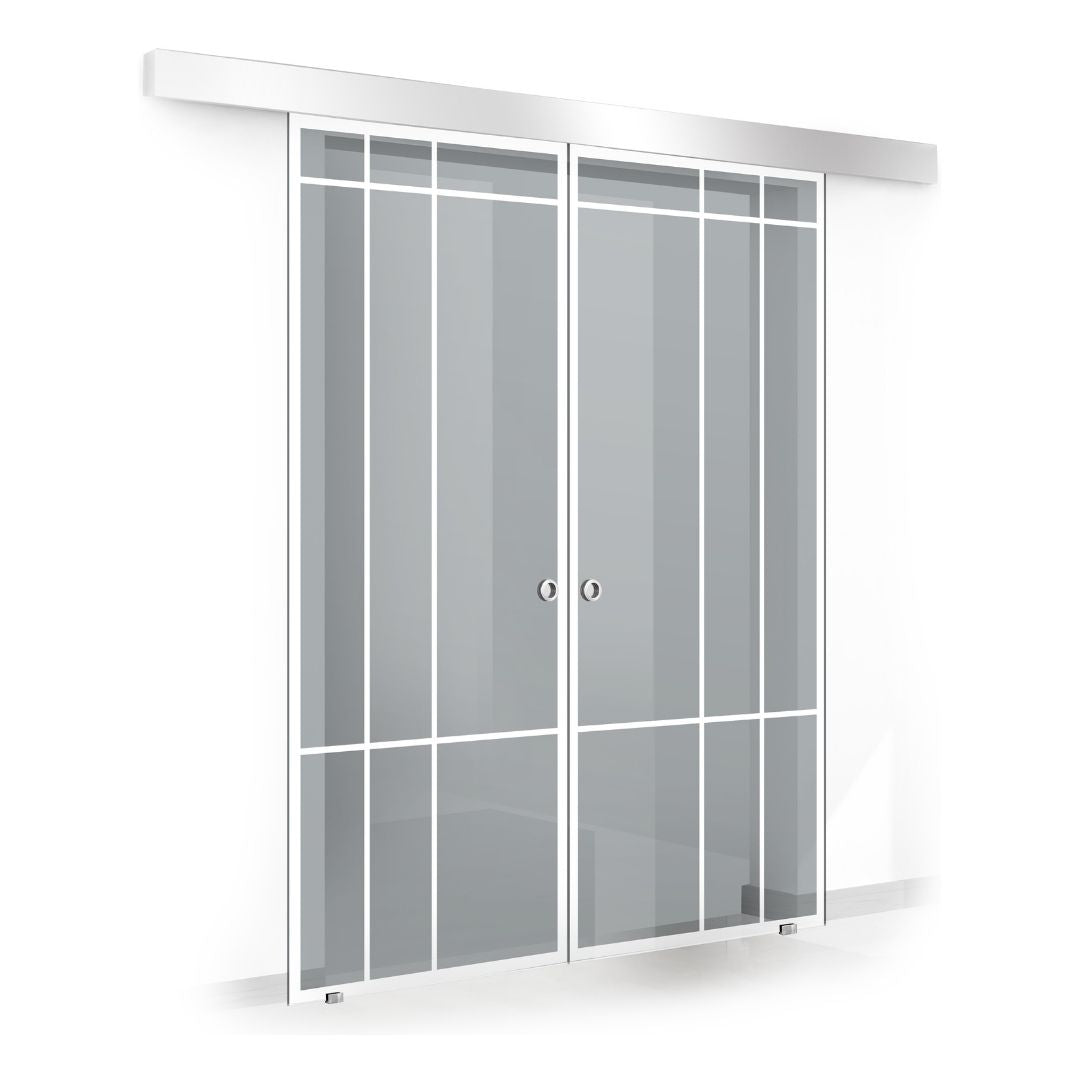 Sliding glass door, interior Glass door #Grey