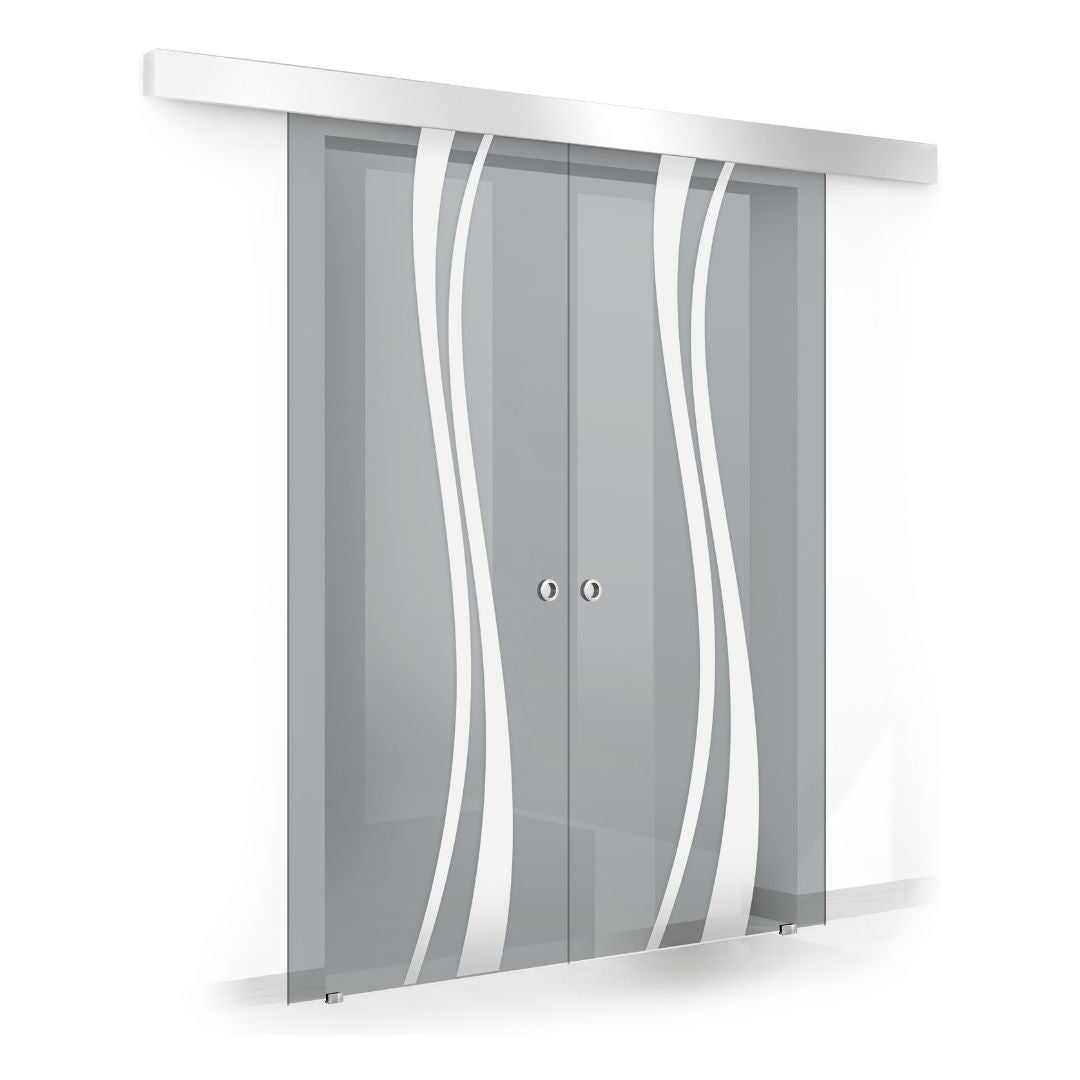 Sliding glass door, interior Glass door #Satiné