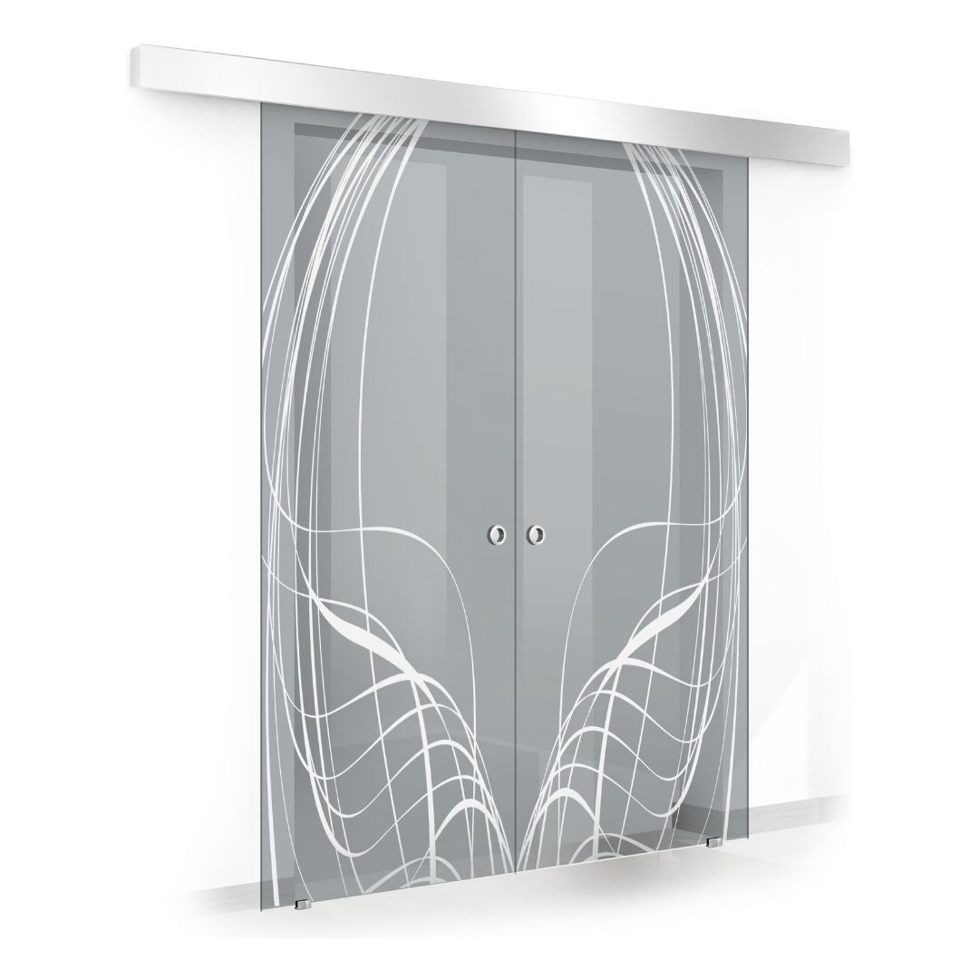 Sliding glass door, interior Glass door #Grey