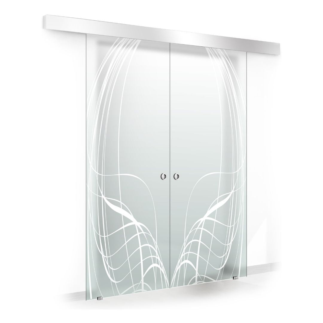 Sliding glass door, interior Glass door #Satiné
