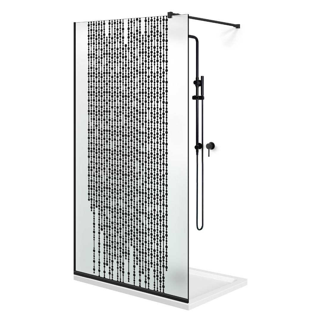 Shower Screens Walk-in, Black Shower Wall, #Satiné #Matt