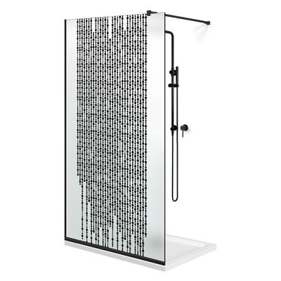 Shower Screens Walk-in, Black Shower Wall, #Satiné #Matt