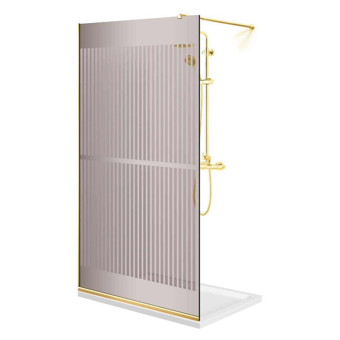 Shower Screens Walk-in, Shower Wall Gold, #Bronze #Bronze