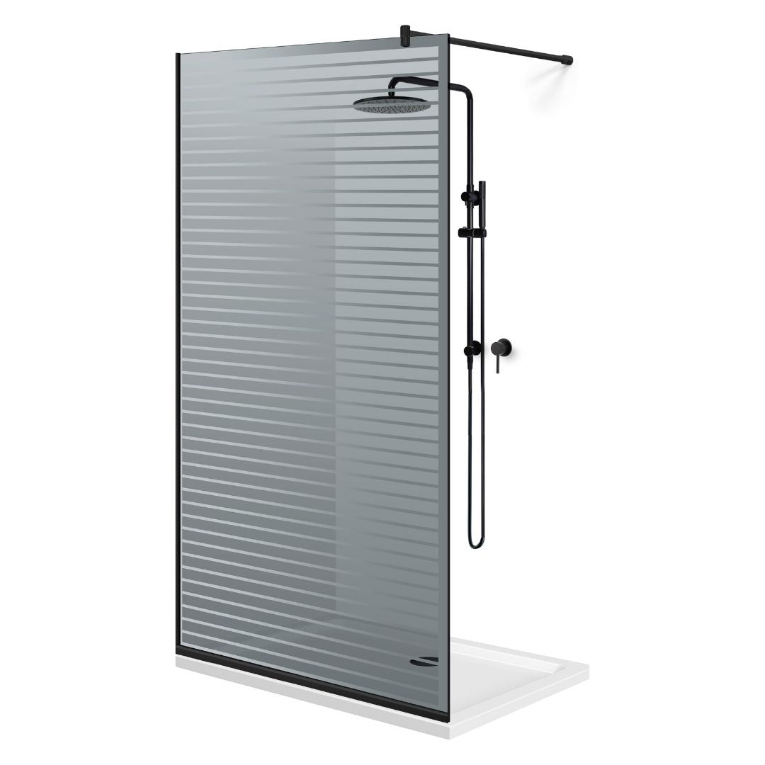 Shower Screens Walk-in, Black shower wall, #Grey #Grey