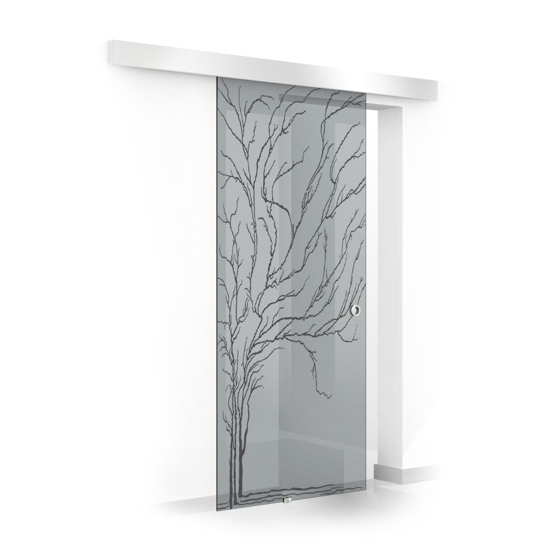Sliding glass door, interior Glass door #Grey
