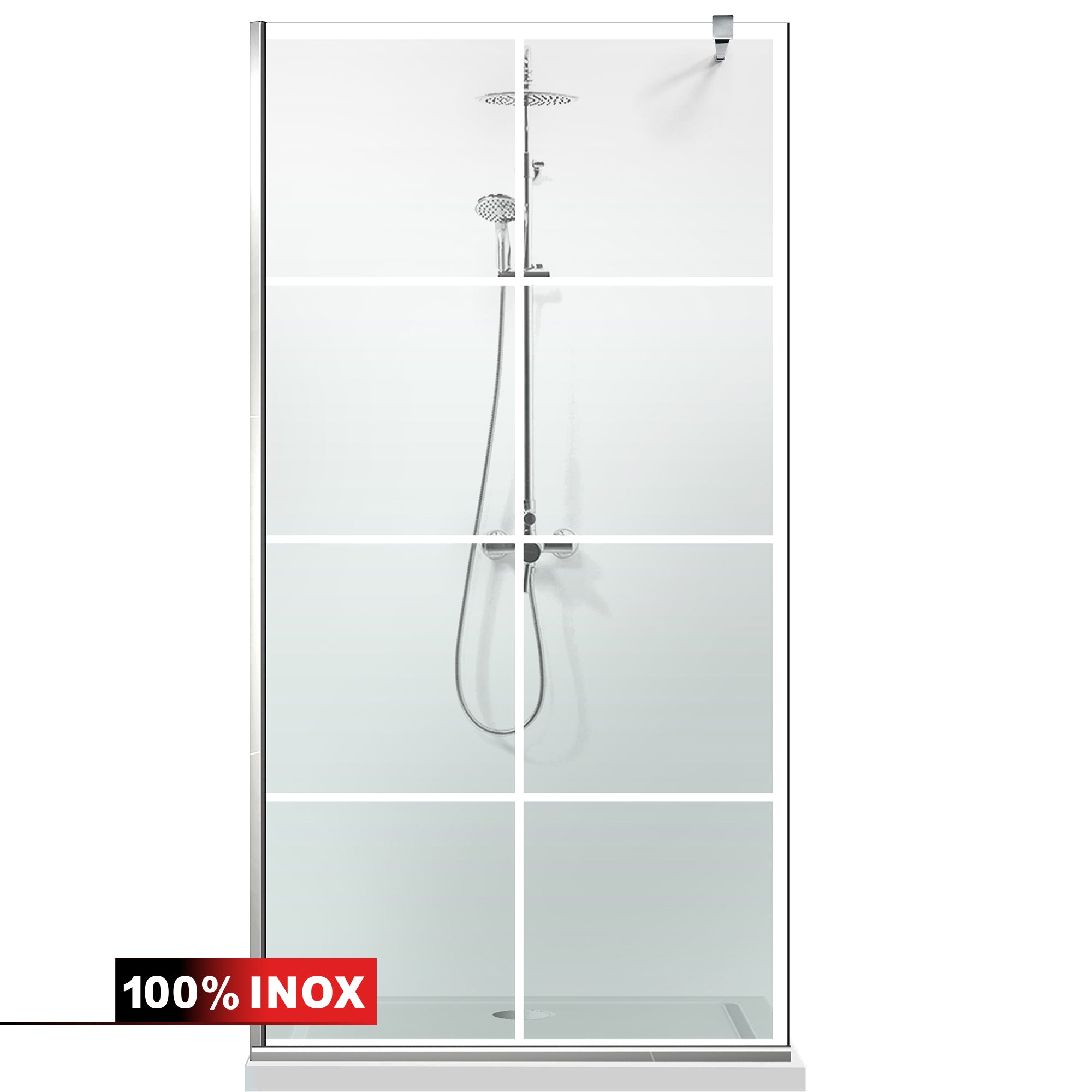 Shower Screens Walk-in, Black Shower Wall, #Clear #Crystal Clear