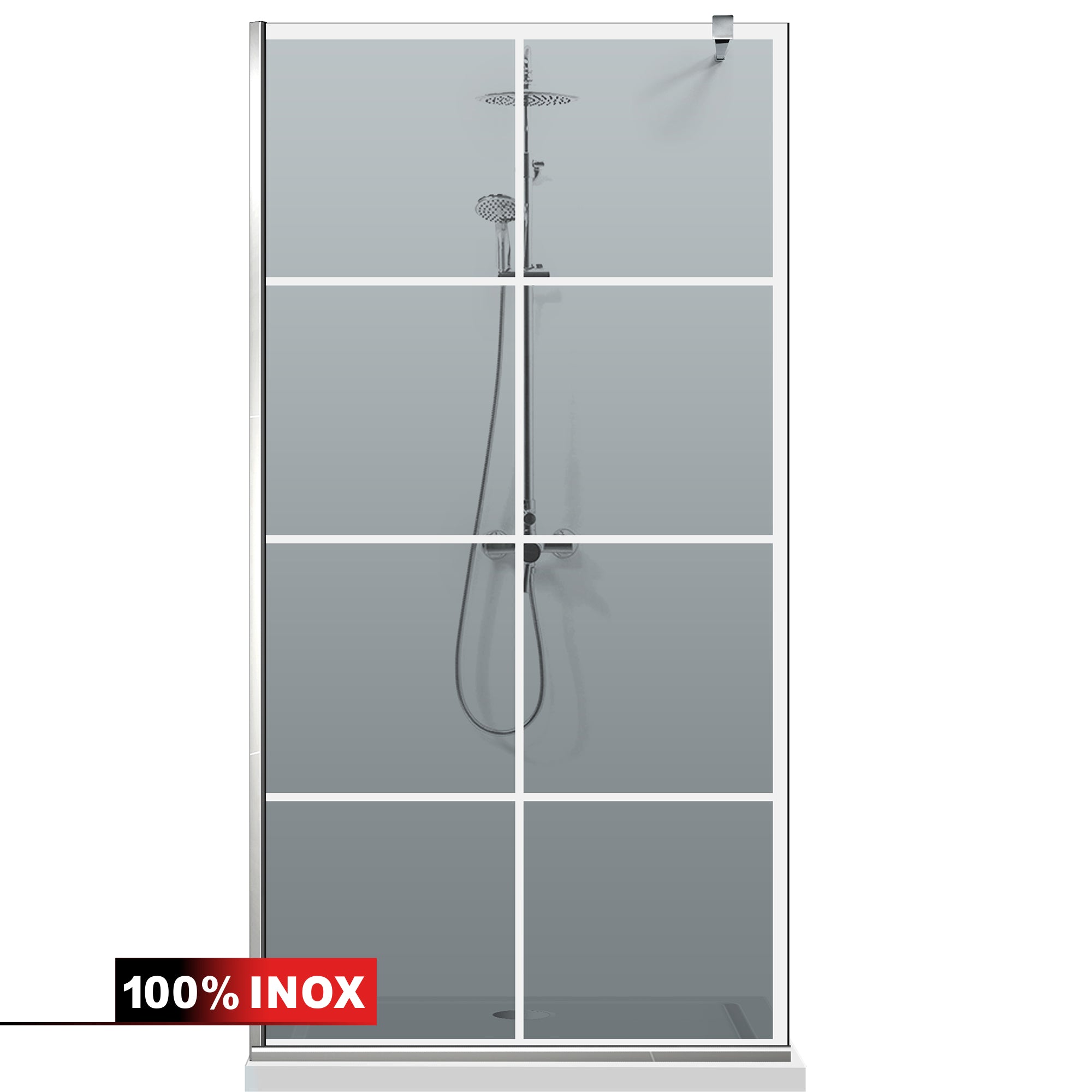 Shower Screens Walk-in, Shower wall Stainless steel, #Grey #Grey