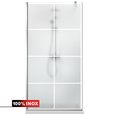 Shower Screens Walk-in, Shower wall Stainless steel, #Satin #Matt