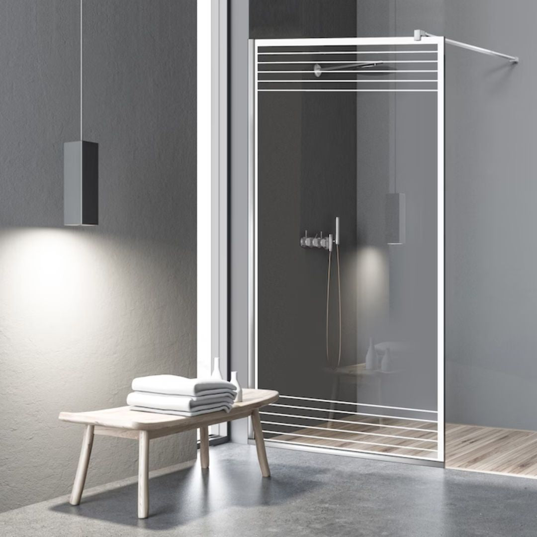 Shower Screens Walk-in, Black Shower Wall, #Clear #Crystal Clear
