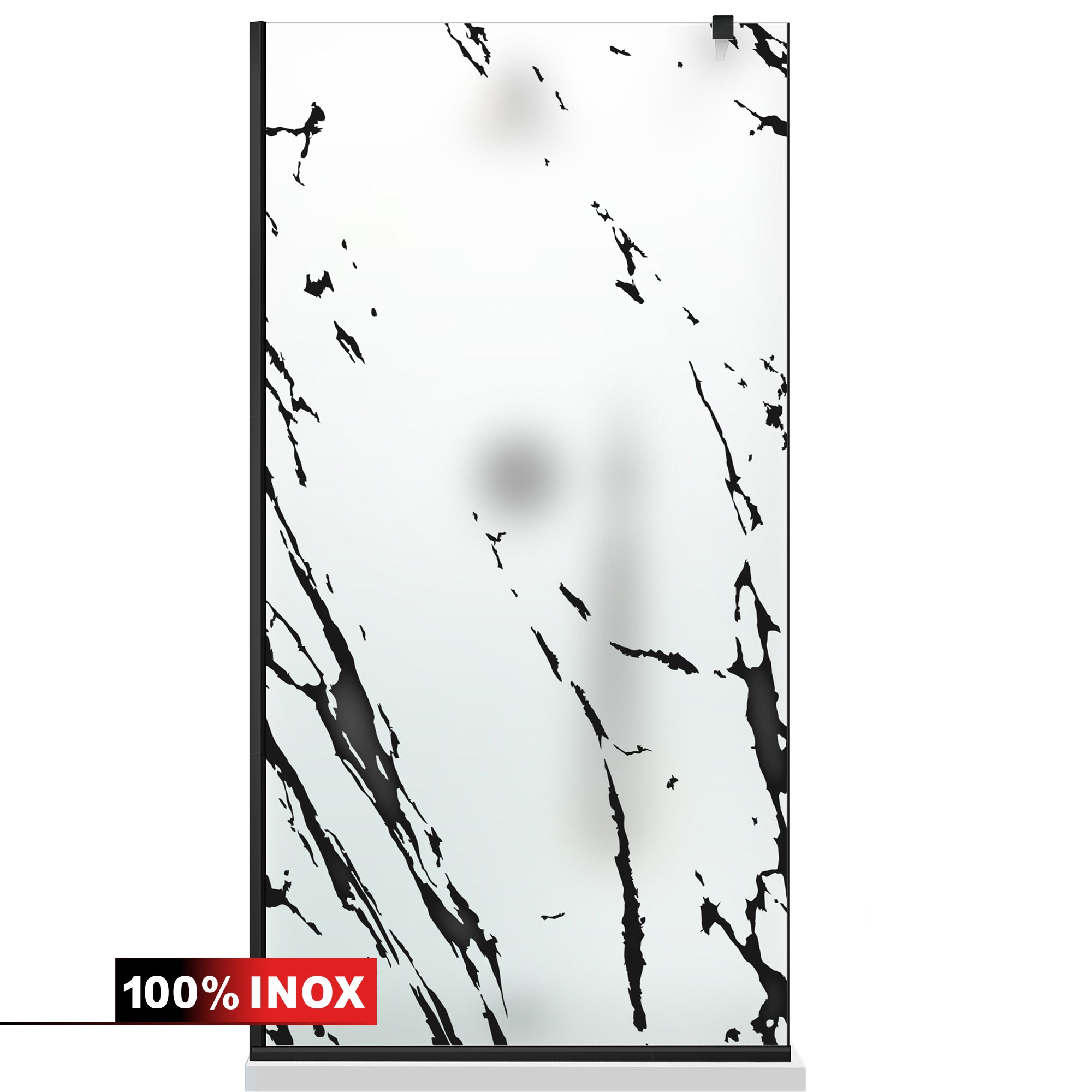 Shower Screens Walk-in, Black Shower Wall, #Satiné #Matt