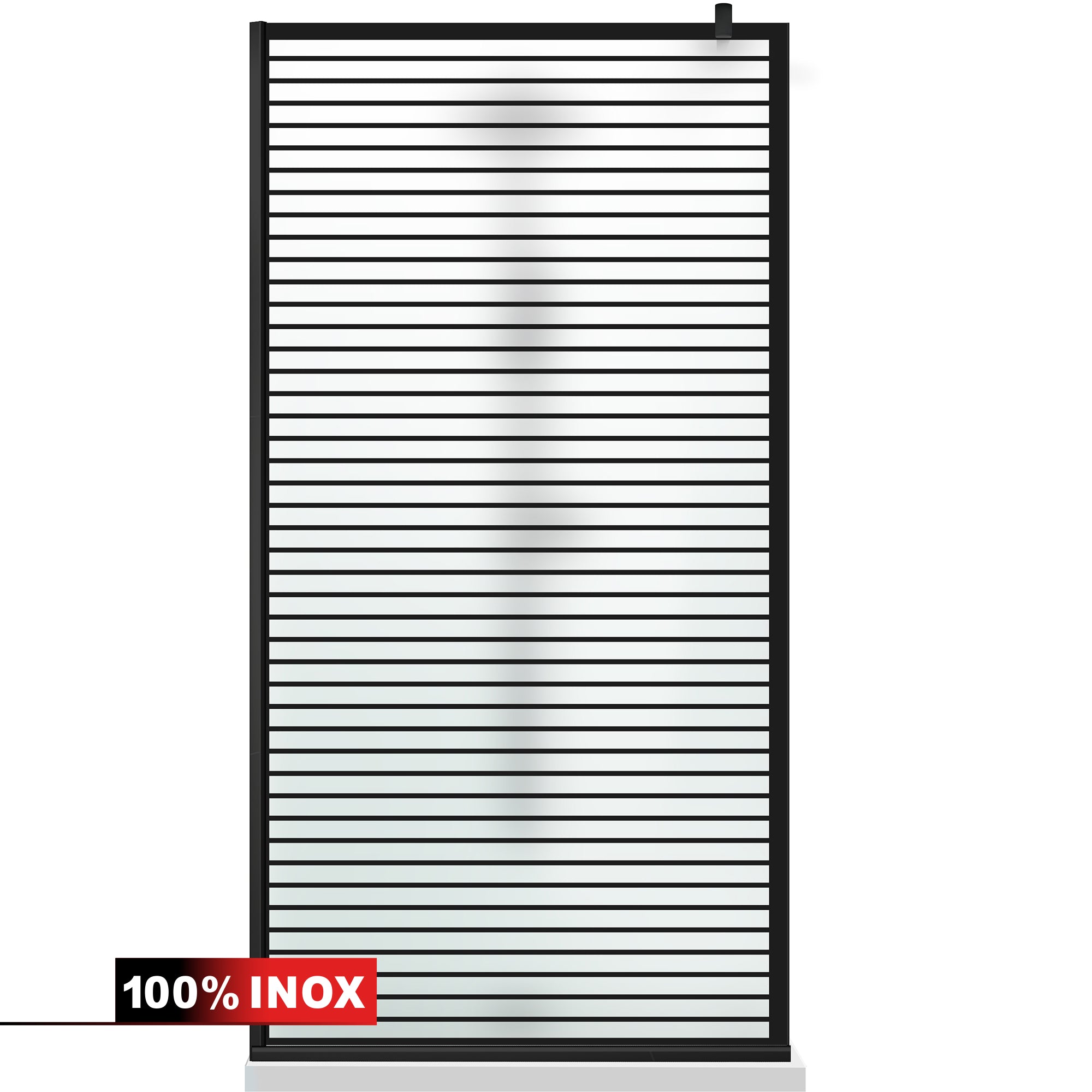 Shower Screens Walk-in, Black Shower Wall, #Satiné #Matt