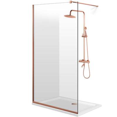 Shower Screens Walk-in, Black Shower Wall, #Clear #Crystal Clear