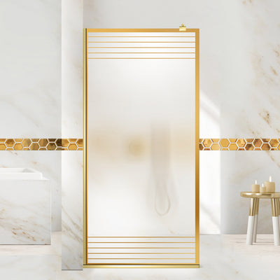 Shower Screens Walk-in, Shower Wall Gold, #Satiné #Matt