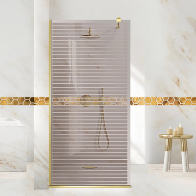 Shower Screens Walk-in, Shower Wall Gold, #Bronze #Bronze