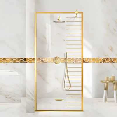 Shower Screens Walk-in, Black Shower Wall, #Clear #Crystal Clear