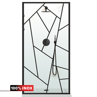 Shower Screens Walk-in, Shower wall Stainless steel, #Clear #Víztiszta