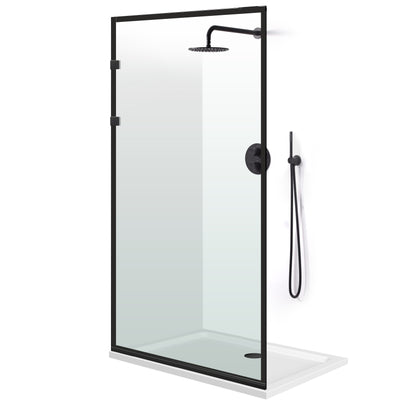 Shower Screens Walk-in, Shower wall Stainless steel, #Clear #Víztiszta