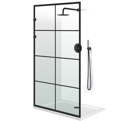 Shower Screens Walk-in, Shower wall Stainless steel, #Clear #Víztiszta