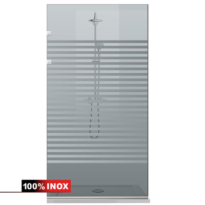 Shower Screens Walk-in, Shower wall Stainless steel, #Grey