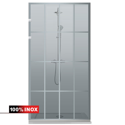 Shower Screens Walk-in, Shower wall Stainless steel, #Grey
