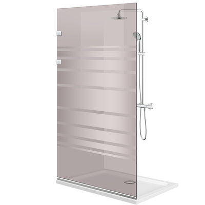 Shower Screens Walk-in, Shower wall Stainless steel, #Bronze