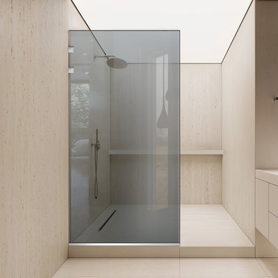 Shower Screens Walk-in, Shower wall Stainless steel, #Grey